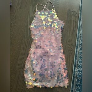 NWT Forever 21 Pink Sequin Multicolor Dress - Small